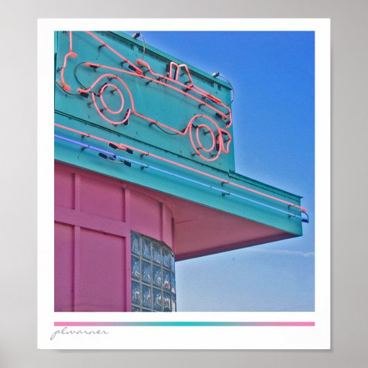 Vintages Laufwerk Poster (Vorne)