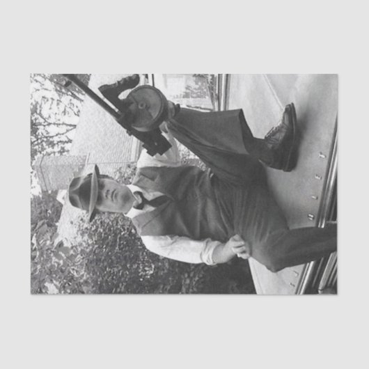 Vintages Laufzeitpapier Seidenpapier (Vorderseite)