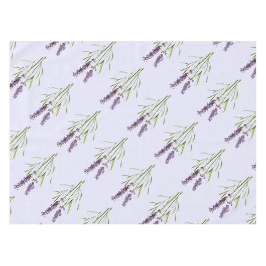 Vintages Lavendelmuster Nr. 2 Tischdecke (Vorderseite (Horizontal))