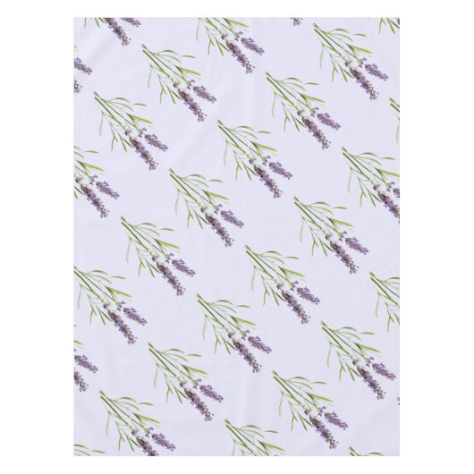Vintages Lavendelmuster Nr. 2 Tischdecke (Vorderseite)