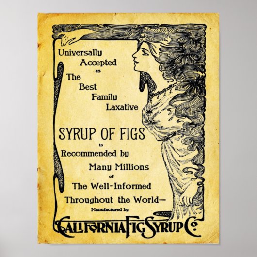 Vintages Laxativposter Poster (Vorne)
