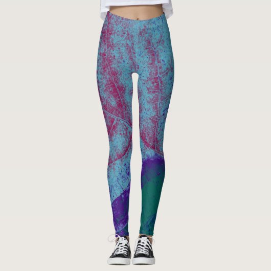 Vintages Leaf #2 Leggings (Vorderseite)
