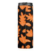 Vintages Leaf Exotic Pflanze Muster Thermosbecher (Rückseite)