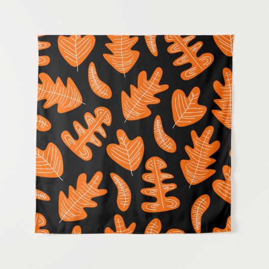 Vintages Leaf Exotic Pflanze Muster Wandteppich (Vorderseite)