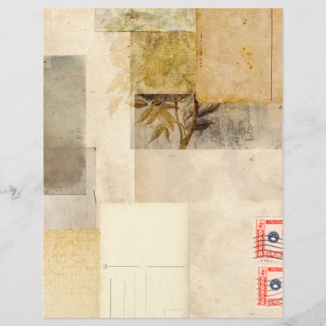 Vintages Leaf Journal-Scrapbook (Vorderseite)