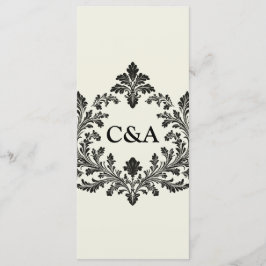 Vintages Leaf Motif, Menükarte