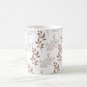 Vintages Leaf-Muster Kaffeetasse (Mittel)