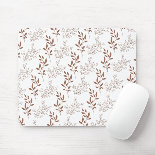 Vintages Leaf-Muster Mousepad (Mit Mouse)