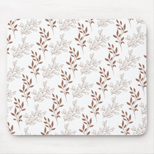 Vintages Leaf-Muster Mousepad (Vorne)