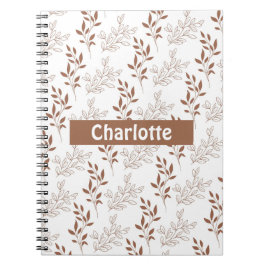 Vintages Leaf-Muster Notizblock