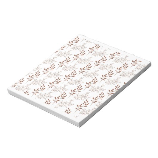 Vintages Leaf-Muster Notizblock (Rotiert)