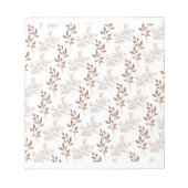 Vintages Leaf-Muster Notizblock (Vorderseite)