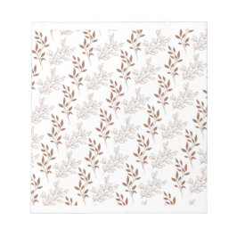 Vintages Leaf-Muster Notizblock