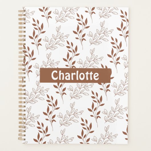 Vintages Leaf-Muster Planer (Vorderseite)