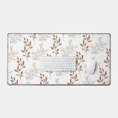 Vintages Leaf-Muster Schreibtischunterlage (Tastatur & Maus)