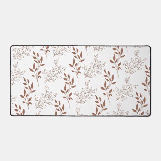 Vintages Leaf-Muster Schreibtischunterlage (Vorderseite)