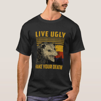 Vintages Leben, hässliches Fake, dein Totengeld T-Shirt