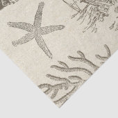 Vintages Leben in der Beige auf antikem Papier (Detail)