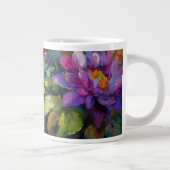 Vintages, lebendiges Blumenbild Jumbo-Tasse (Rechts)