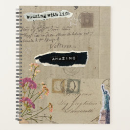 Vintages Lebensbuch Planer