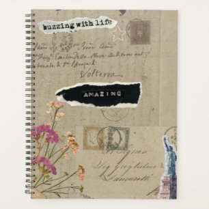 Vintages Lebensbuch Planer