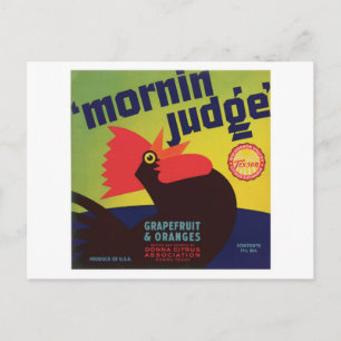 Vintages Lebensmittel Postkarte