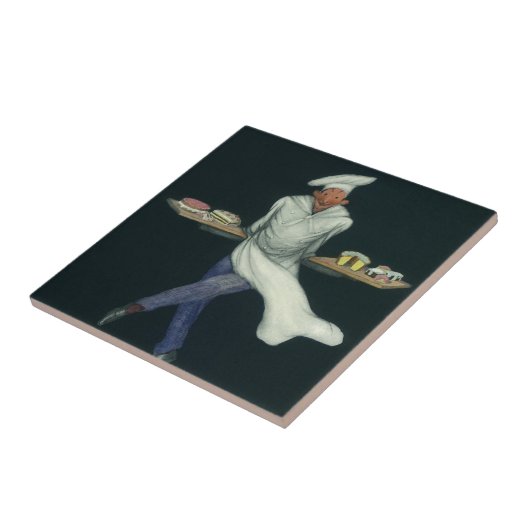 Vintages Lebensmittelgeschäft, Bäckerei mit Kondit Fliese (Seite)