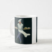 Vintages Lebensmittelgeschäft, Bäckerei mit Kondit Kaffeetasse (Vorderseite Links)