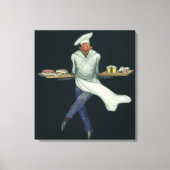 Vintages Lebensmittelgeschäft, Bäckerei mit Kondit Leinwanddruck (Vorderseite)