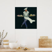 Vintages Lebensmittelgeschäft, Bäckerei mit Kondit Poster (Küche)