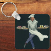 Vintages Lebensmittelgeschäft, Bäckerei mit Kondit Schlüsselanhänger (Vorderseite)