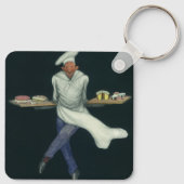 Vintages Lebensmittelgeschäft, Bäckerei mit Kondit Schlüsselanhänger (Rückseite)