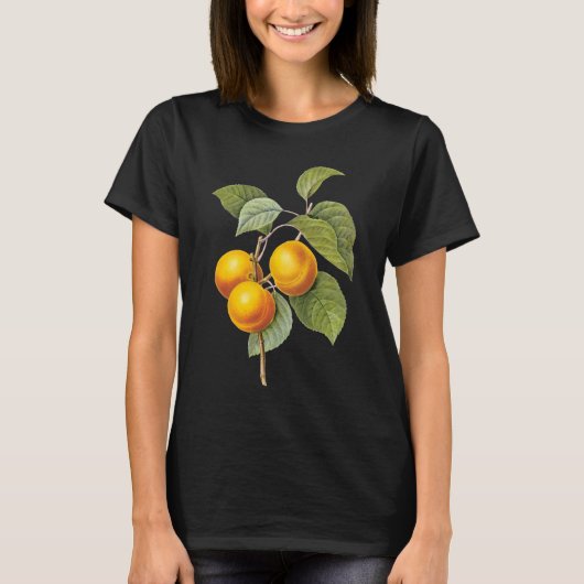 Vintages Lebensmittelobst, Apricot Peach von Redou T-Shirt (Vorderseite)