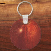 Vintages Lebensmittelobst, Bio, köstlicher Apfel Schlüsselanhänger (Rückseite)
