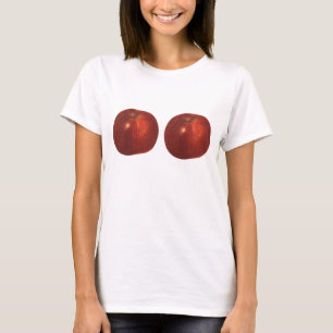 Vintages Lebensmittelobst, Bio, köstlicher Apfel T-Shirt