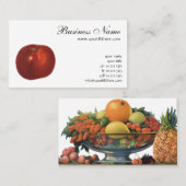 Vintages Lebensmittelobst, Bio, köstlicher Apfel Visitenkarte (Vorne/Hinten)