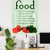 Vintages Lebensmittelplakat Poster (Heimbüro)