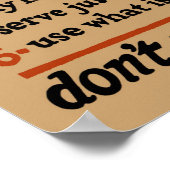 Vintages LEBENSMITTELPoster drucken - Ära des Erst Poster (Ecke)