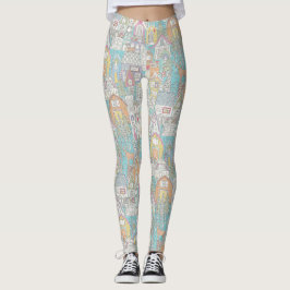 Vintages Lebkuchengebäck Leggings
