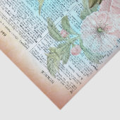 Vintages lebloses Wörterbuch Seidenpapier (Detail)