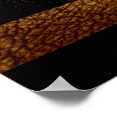 Vintages Leder der amerikanischen Flagge #3 Poster (Ecke)