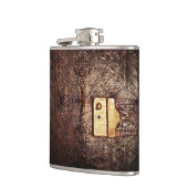 Vintages Leder Flachmann (Links)