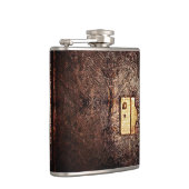 Vintages Leder Flachmann (Rechts)