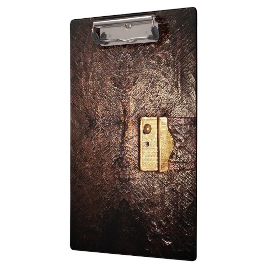 Vintages Leder Klemmbrett (Links)