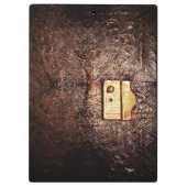 Vintages Leder Klemmbrett (Rückseite)