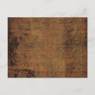 Vintages Leder Postkarte