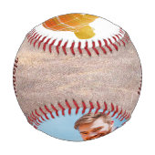 Vintages Leder Print Vatertag Foto Baseball (Rückseite)