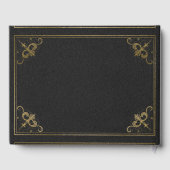 Vintages Lederbuch Hochzeitsbuch Gästebuch (Rückseite)