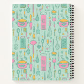 Vintages leeres Rezept Kochbuch einschreiben Notizblock (Rückseite)