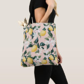 Vintages Lemon & Blossom-Muster in rosa Tasche (Von Nahem)